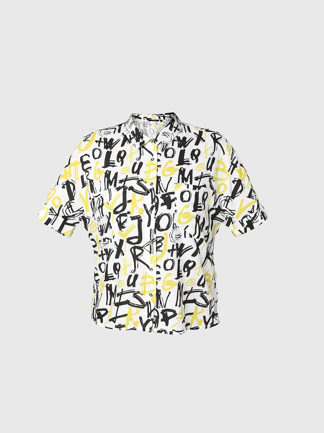 White Printed Shirt - Image 7