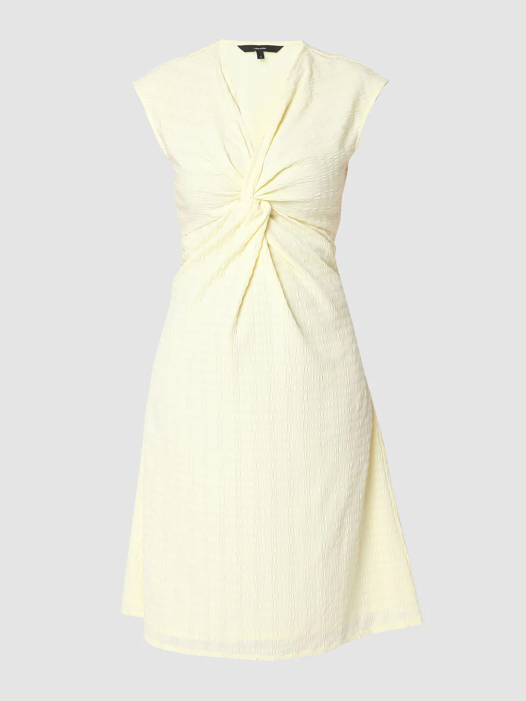 Yellow Front Twist Dress - Image 6