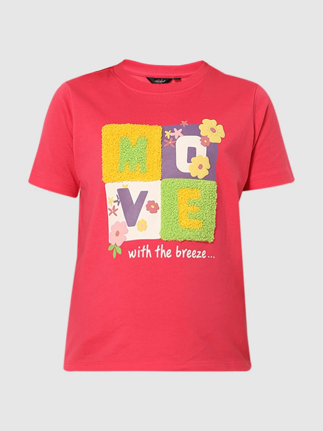 Girls Pink Printed T-Shirt - Image 6