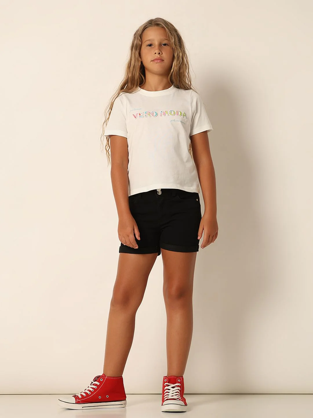 Girls White Logo Print T-Shirt - Image 5