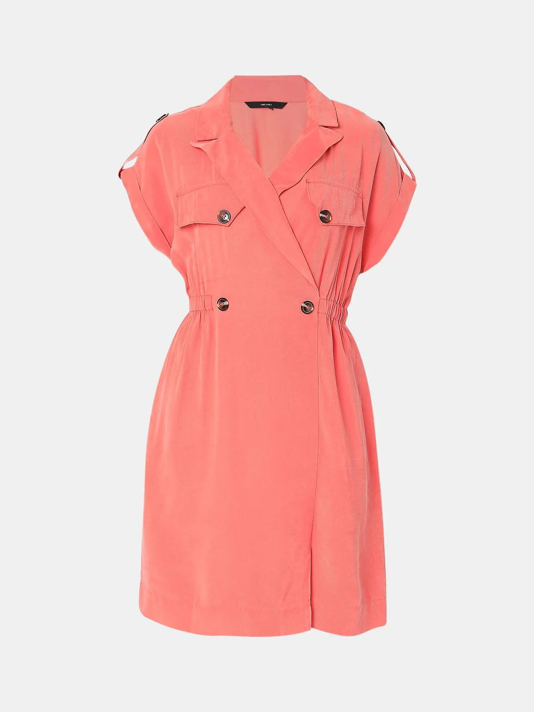 Peach Wrap Dress - Image 6