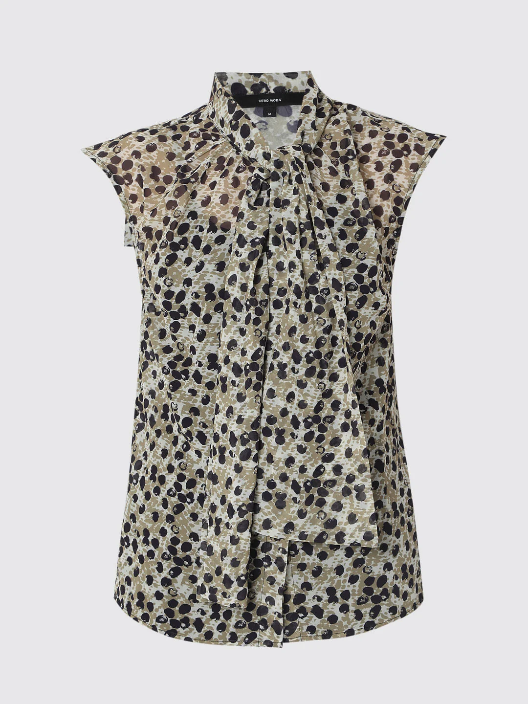 Green Abstract Print Top - Image 7