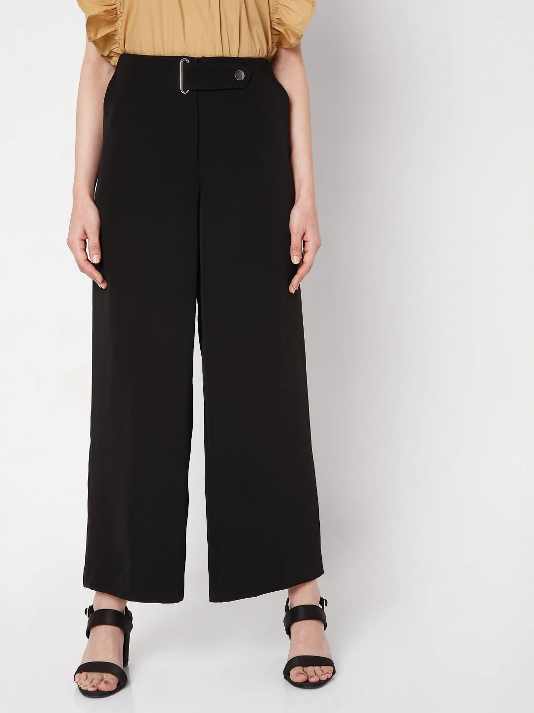 Black Tailored Trousers - Image 2
