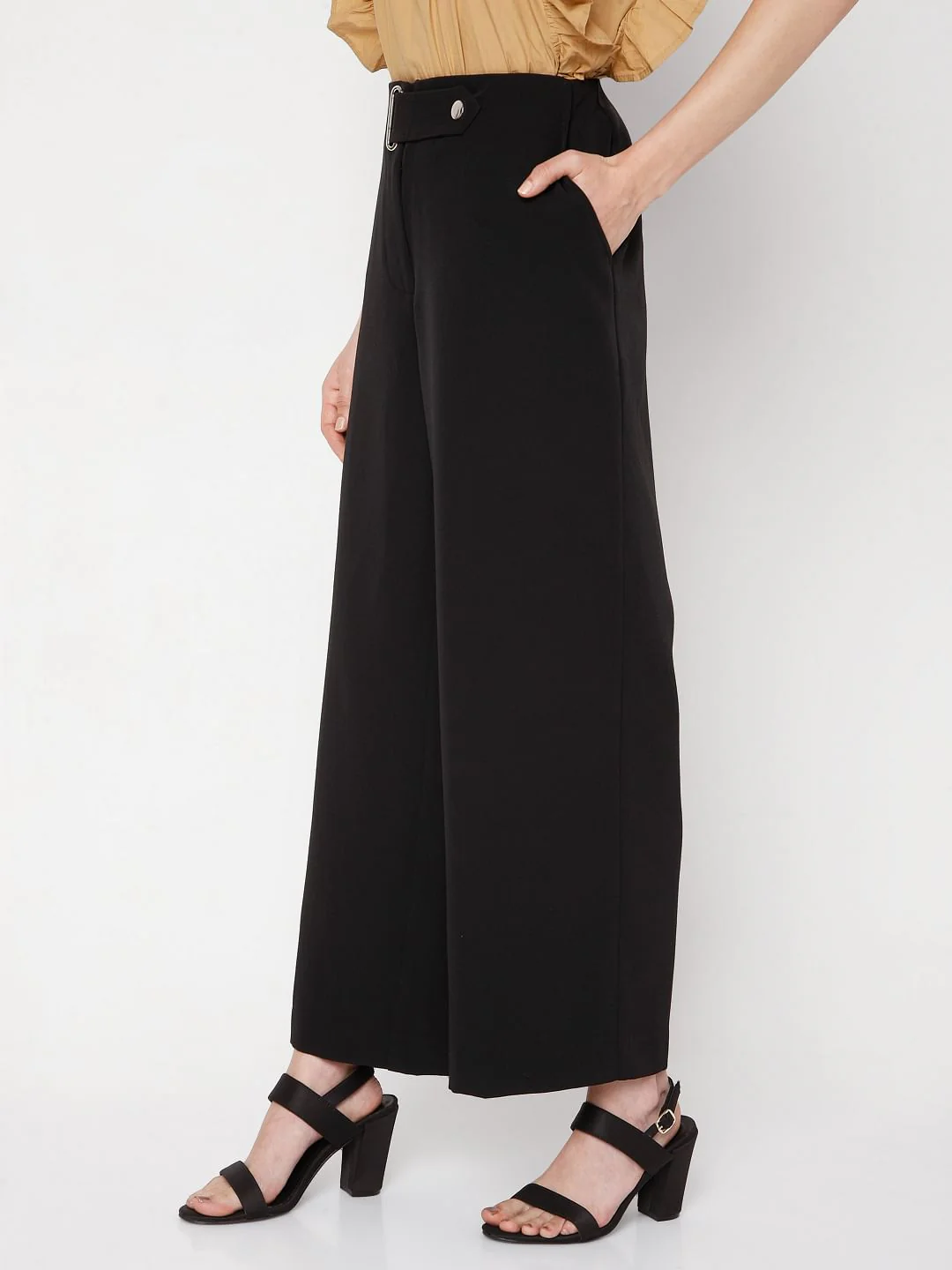 Black Tailored Trousers - Image 3