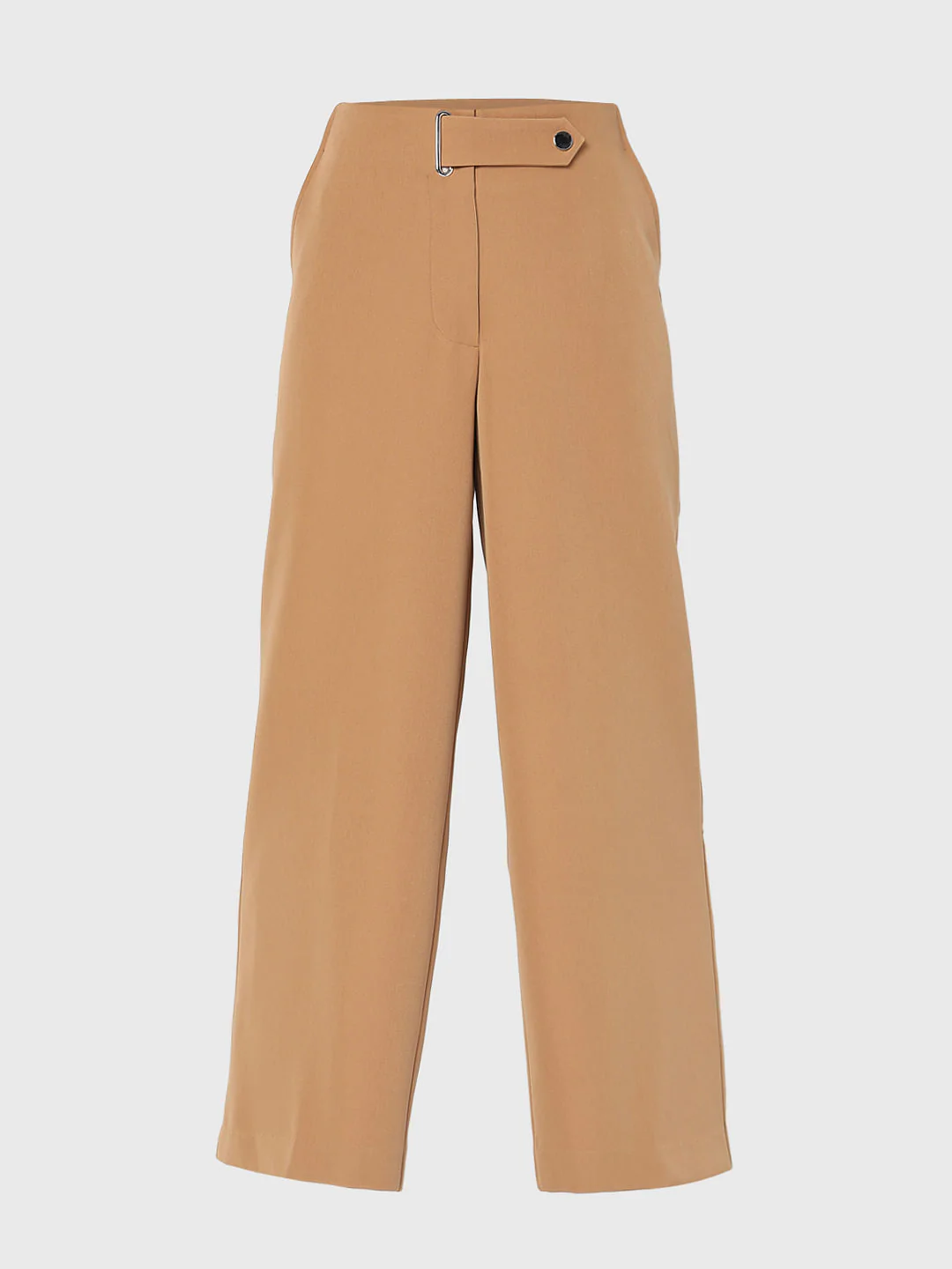 Brown Wide Leg Trousers - Image 7