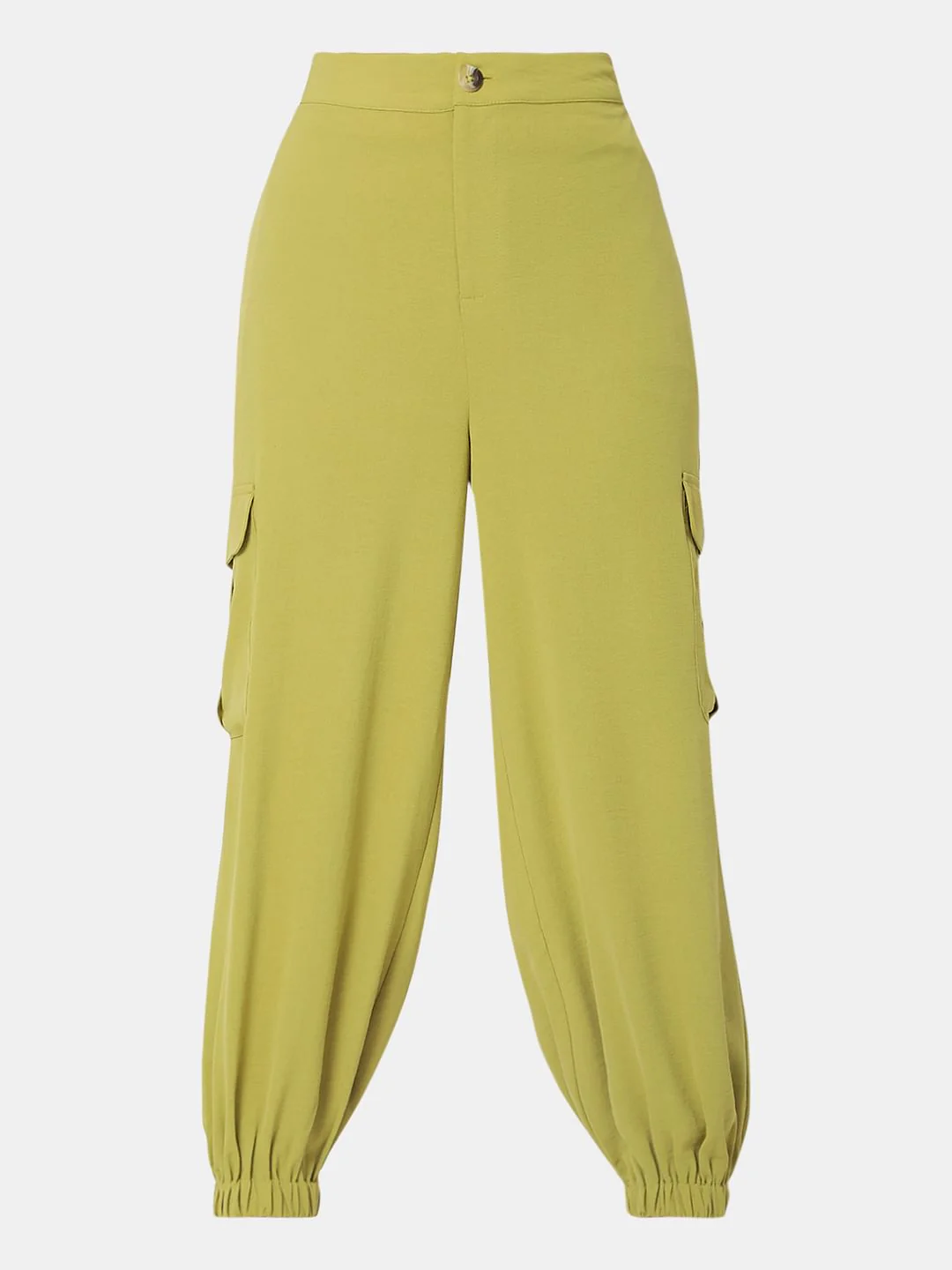 Green Mid Rise Cargo Pants - Image 7
