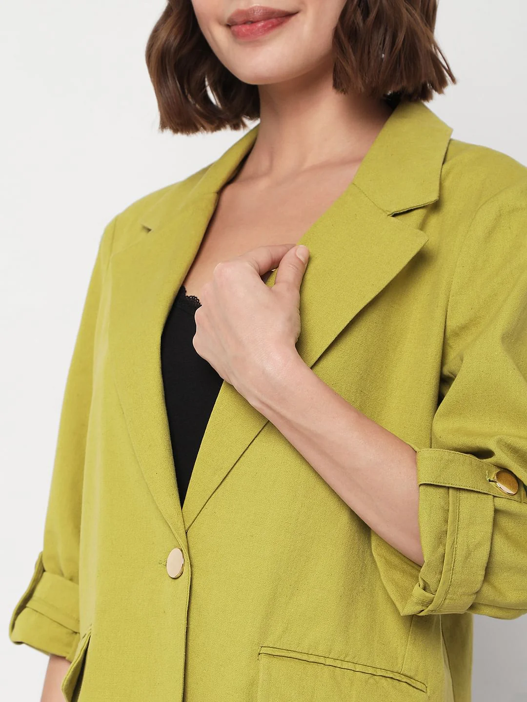 Green Linen Blazer - Image 6