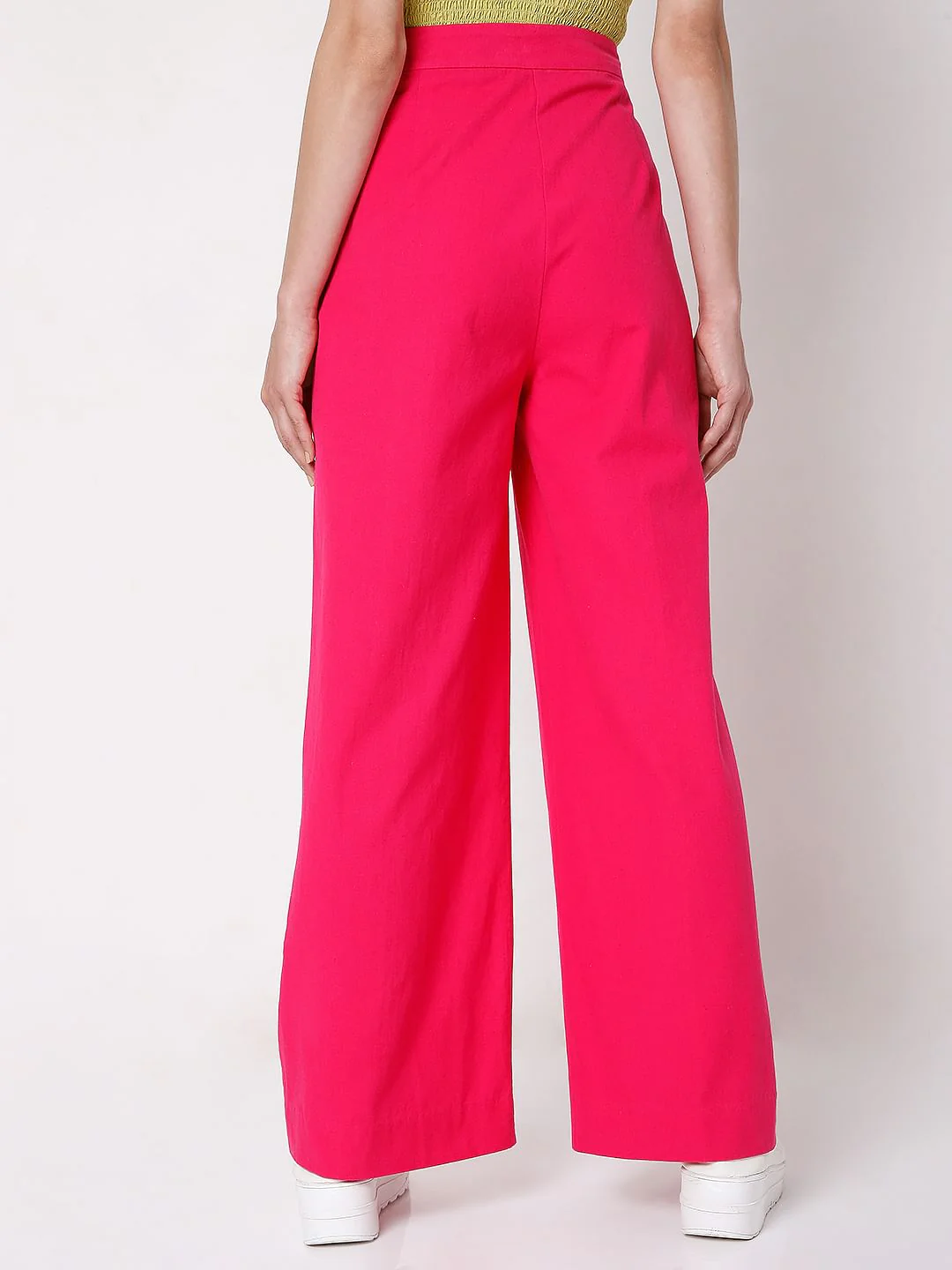 Pink High Waist Wide Leg Pants - Image 4