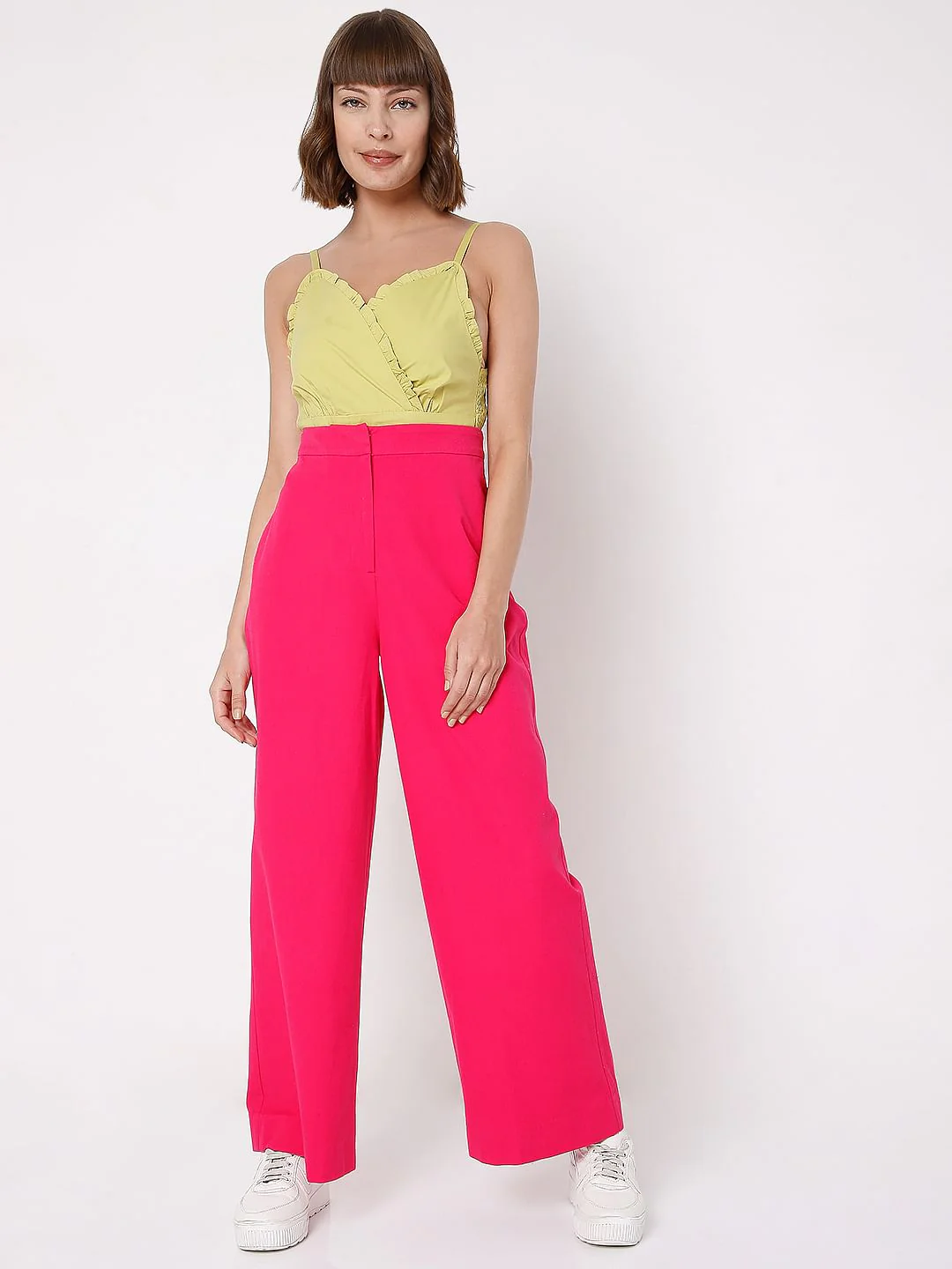 Pink High Waist Wide Leg Pants - Image 6