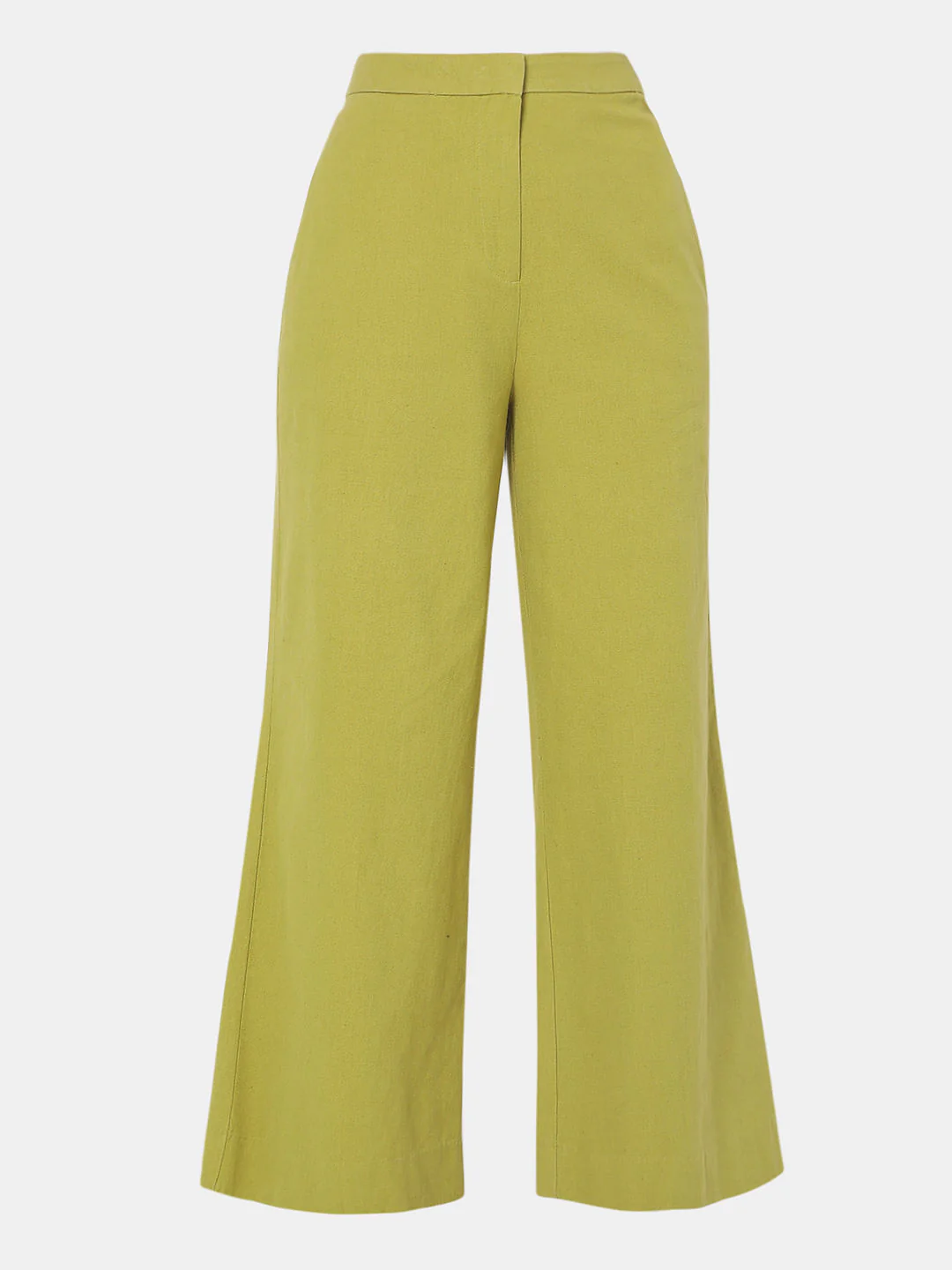 Green High Rise Wide Leg Pants - Image 7