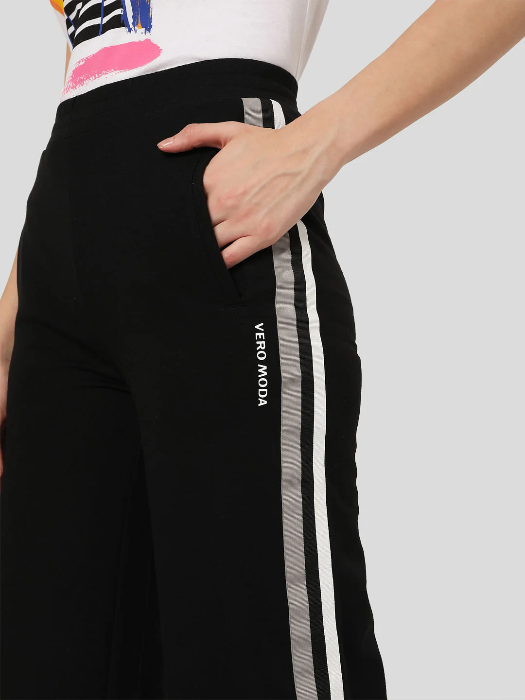 Black Flared Lounge Joggers - Image 5