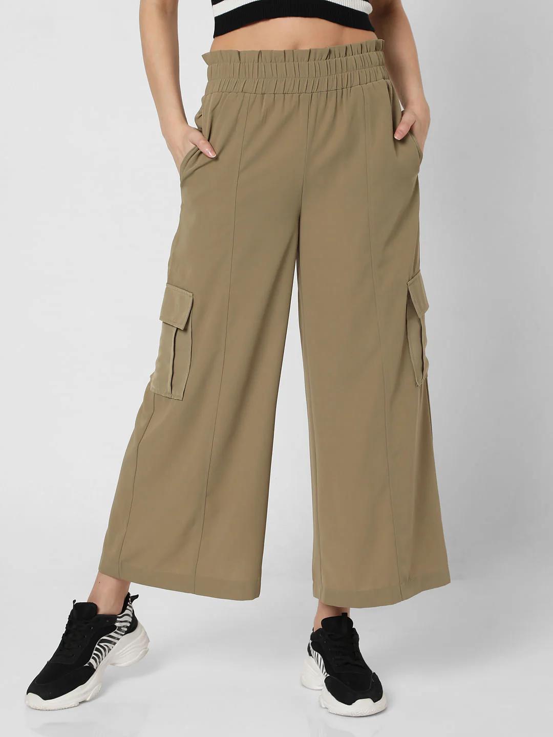 Green Flared Lounge Pants - Image 2