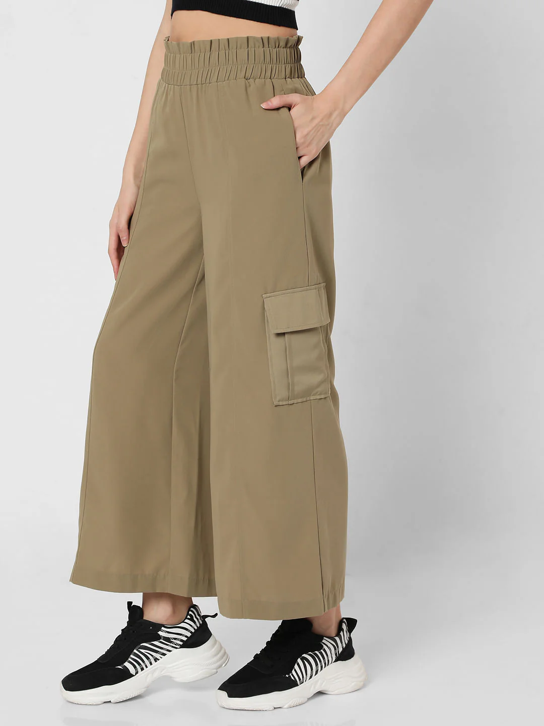 Green Flared Lounge Pants - Image 3