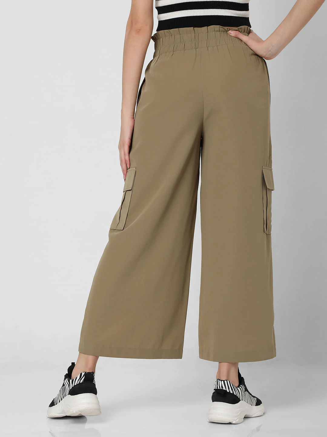 Green Flared Lounge Pants - Image 4