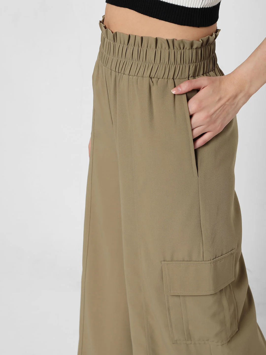Green Flared Lounge Pants - Image 5
