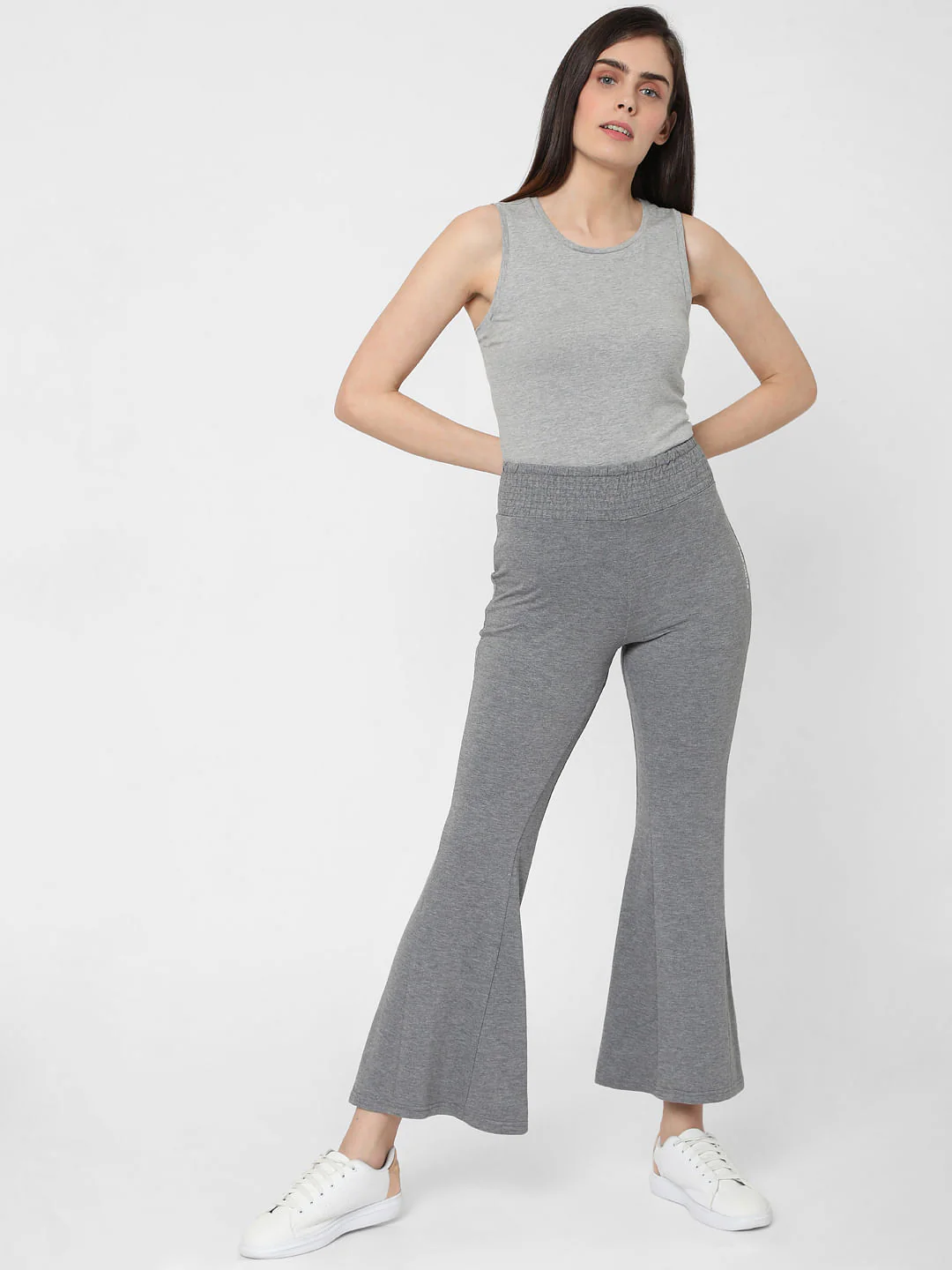 Grey Flared Lounge Pants - Image 6
