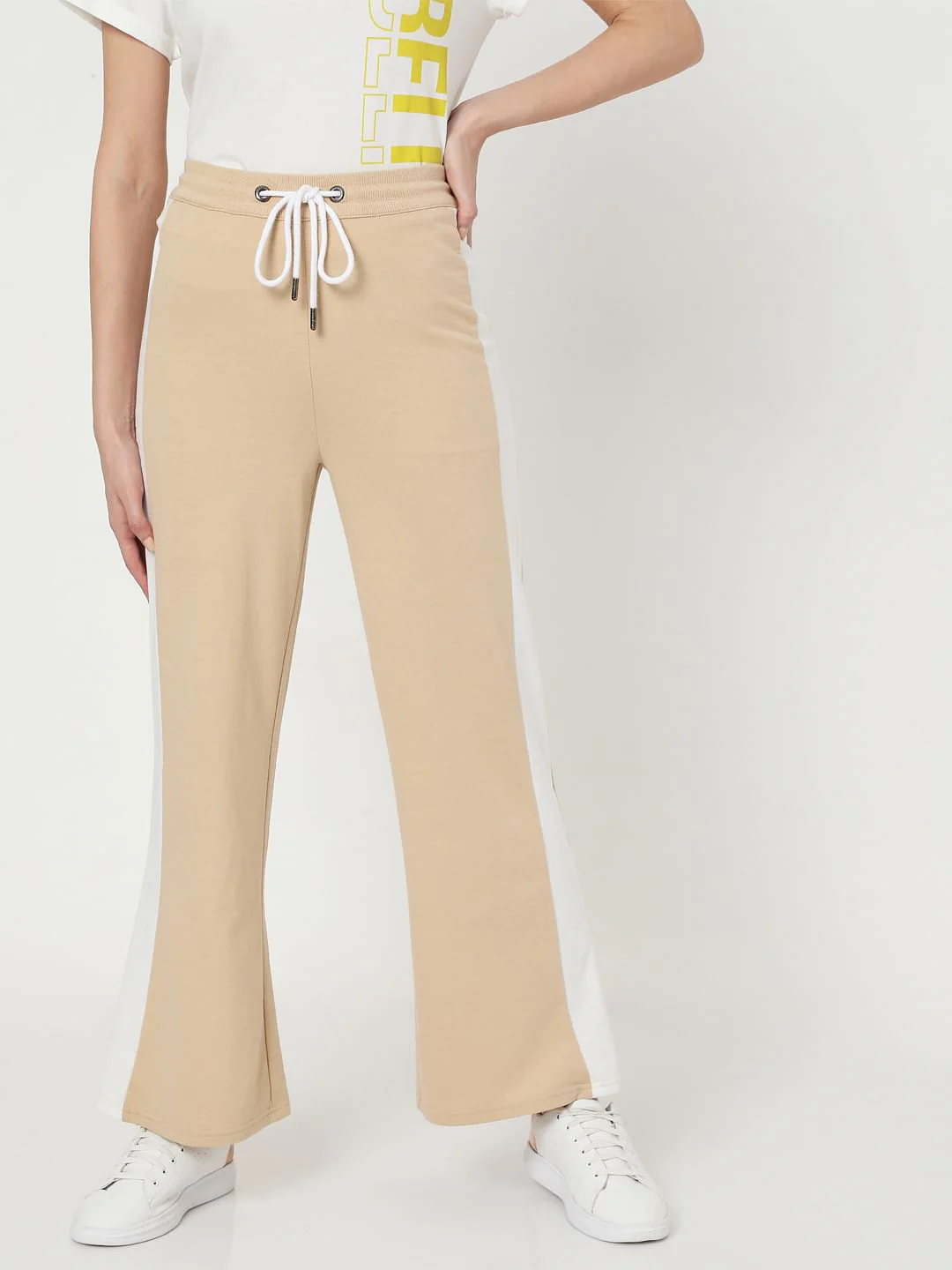 Beige Flared Lounge Pants - Image 2