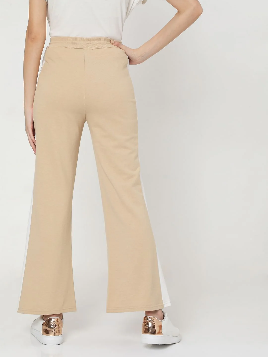 Beige Flared Lounge Pants - Image 4