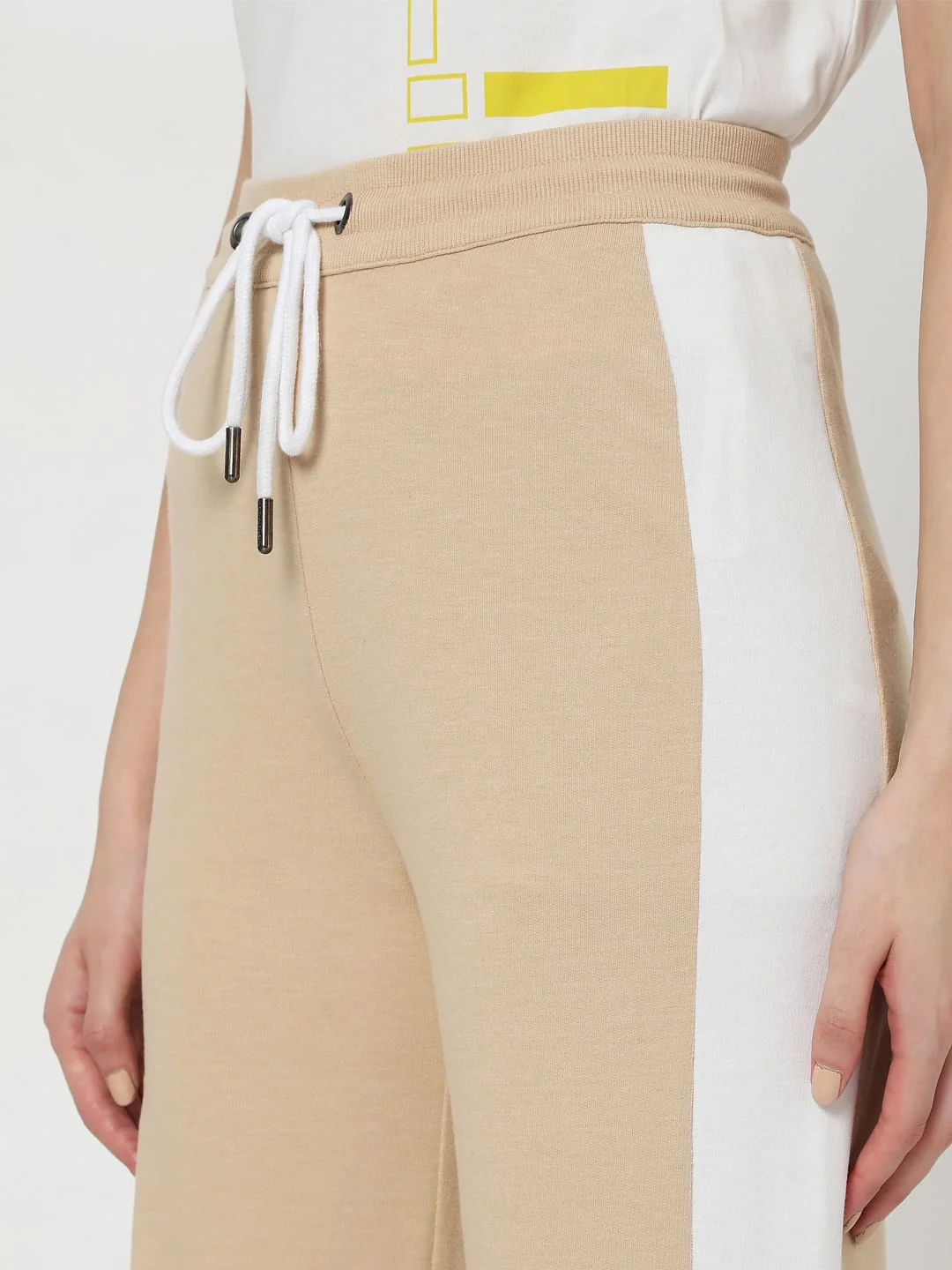 Beige Flared Lounge Pants - Image 5