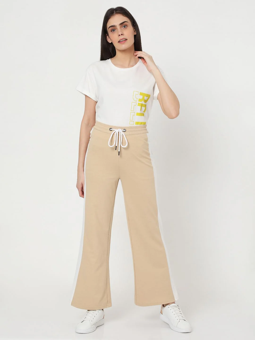 Beige Flared Lounge Pants - Image 6