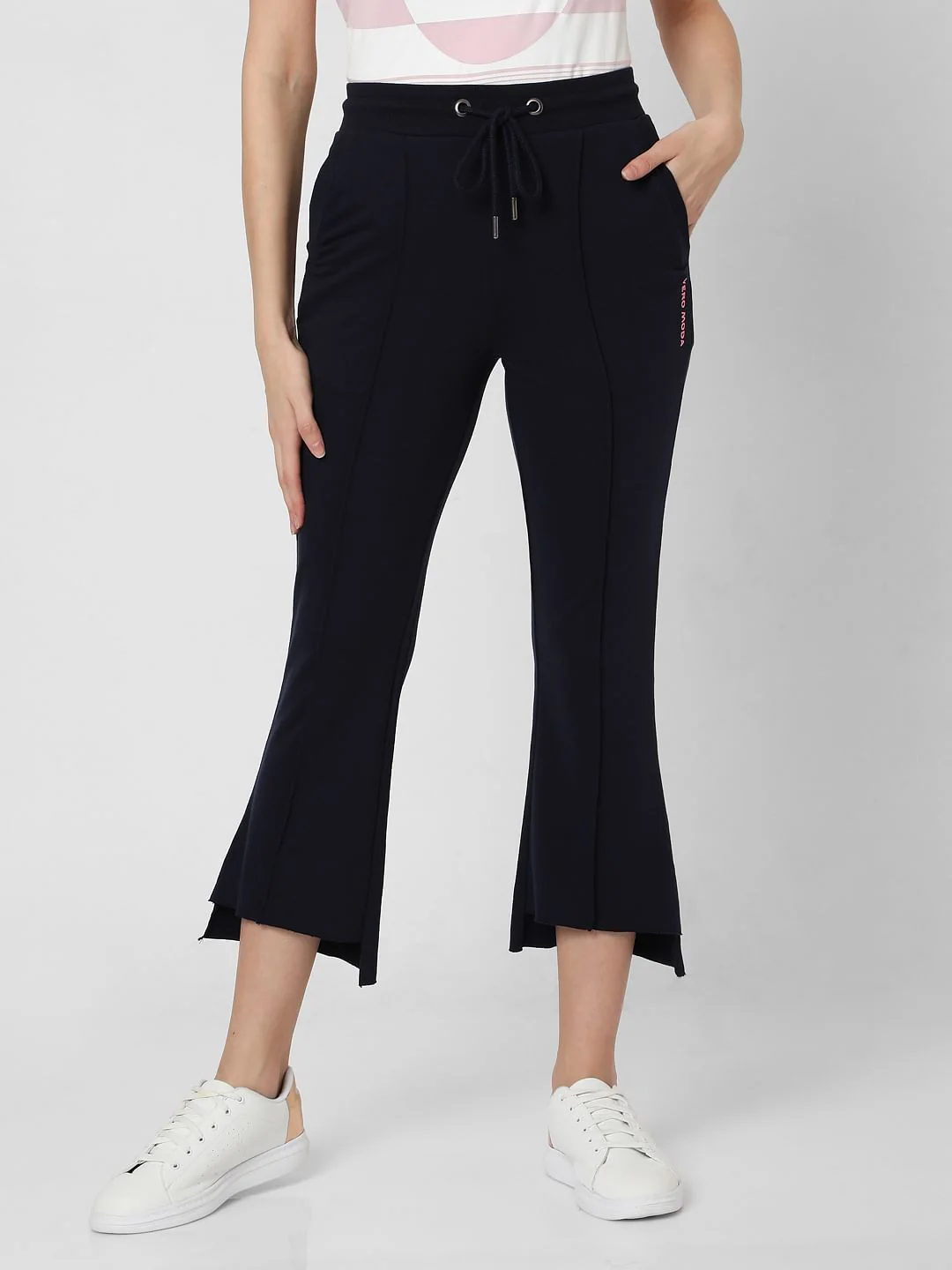 Navy Blue Flared Lounge Pants - Image 2
