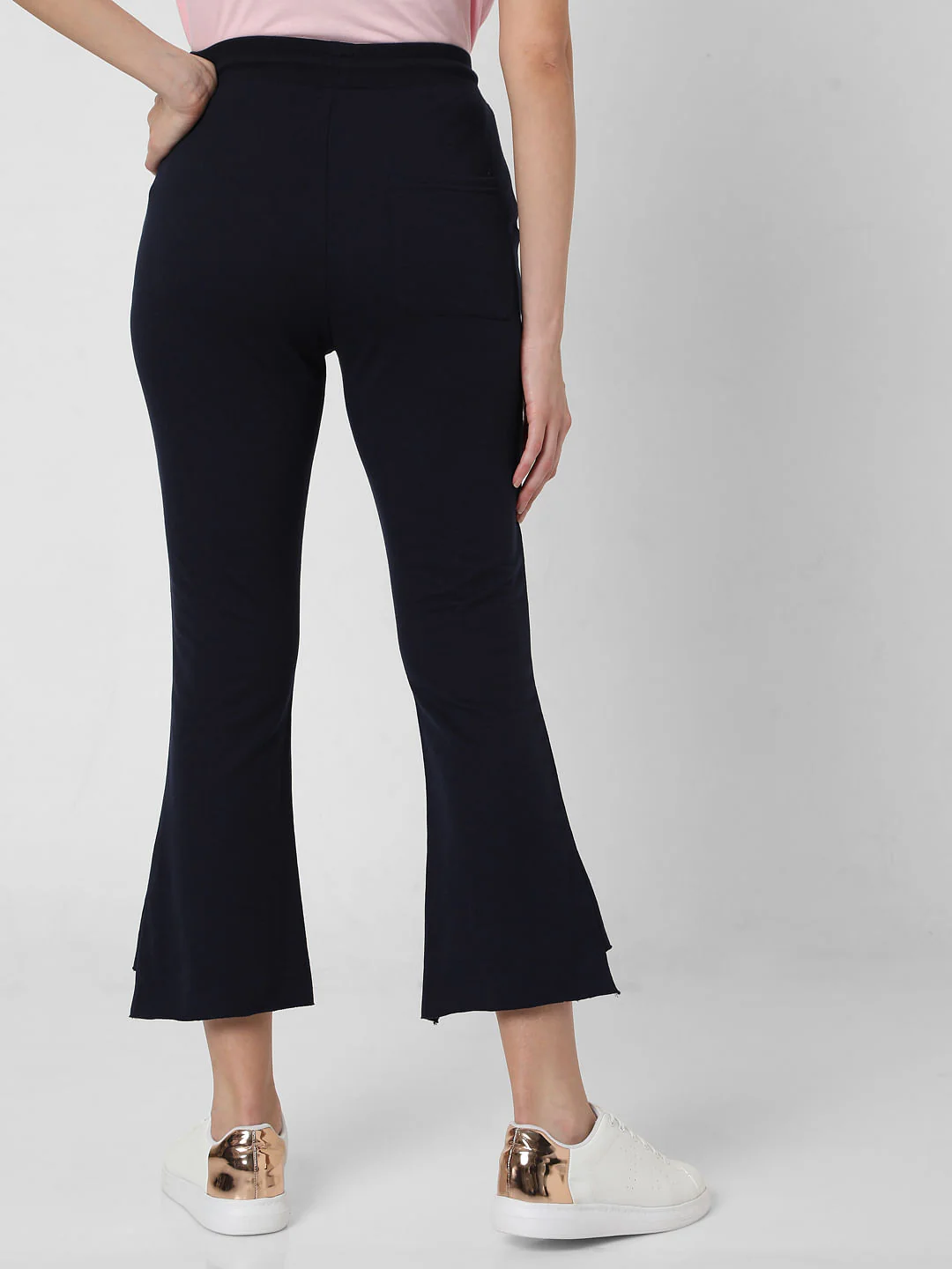Navy Blue Flared Lounge Pants - Image 4