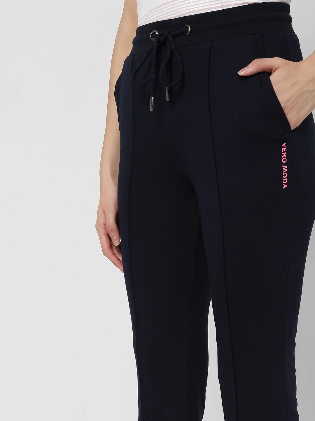 Navy Blue Flared Lounge Pants - Image 5
