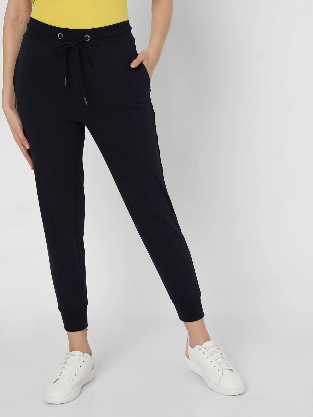 Blue Slogan Print Lounge Joggers - Image 2