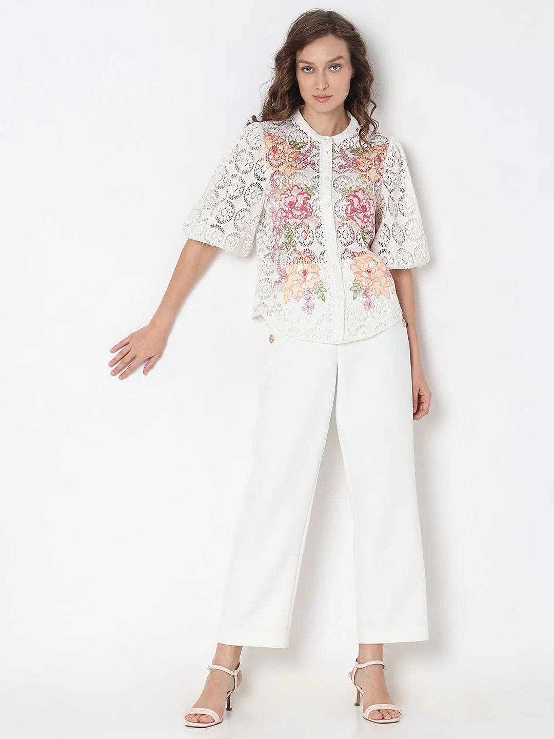White Floral Lace Top - Image 5