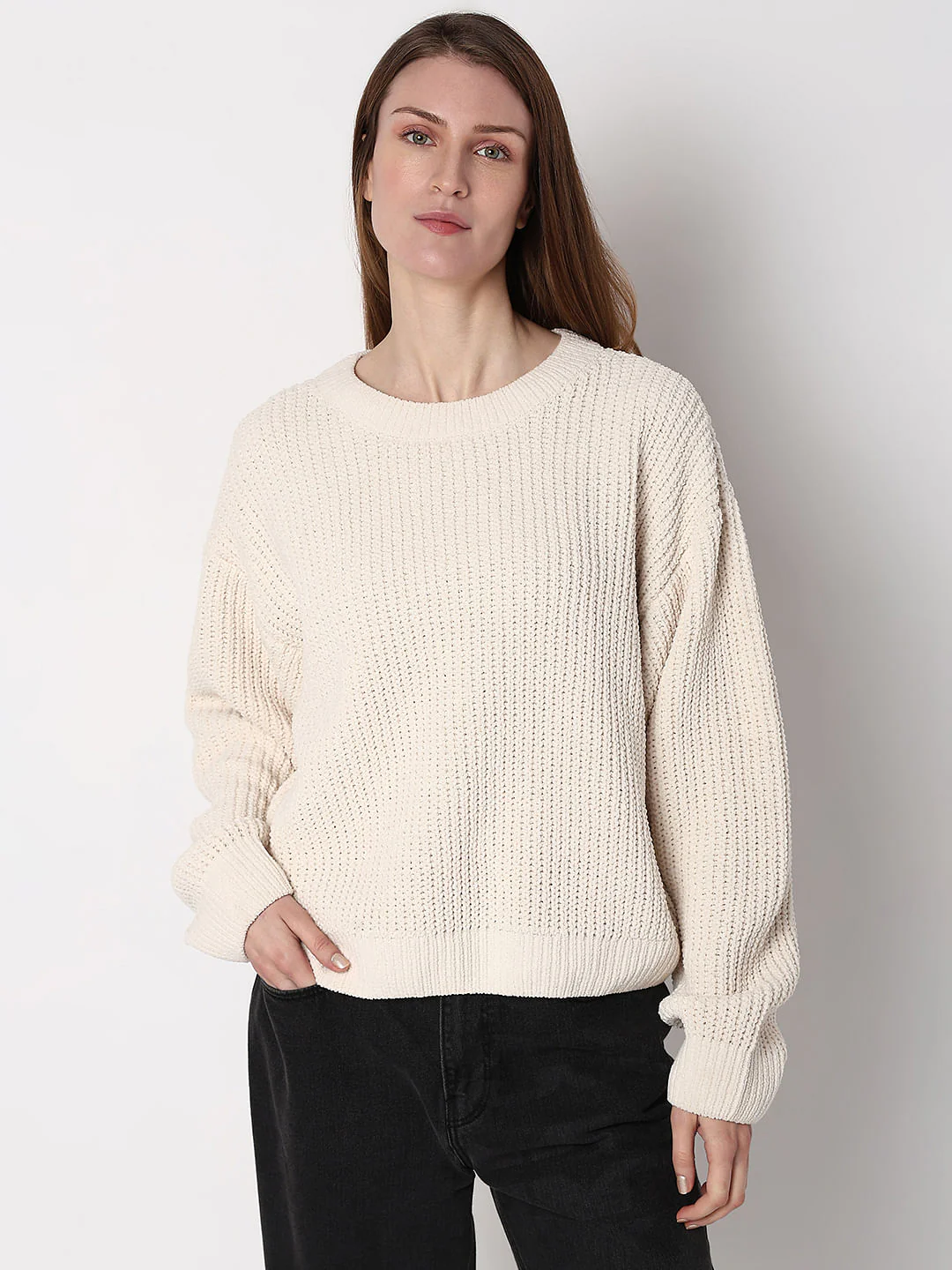 Off-White Round Neck Pullover - Image 2