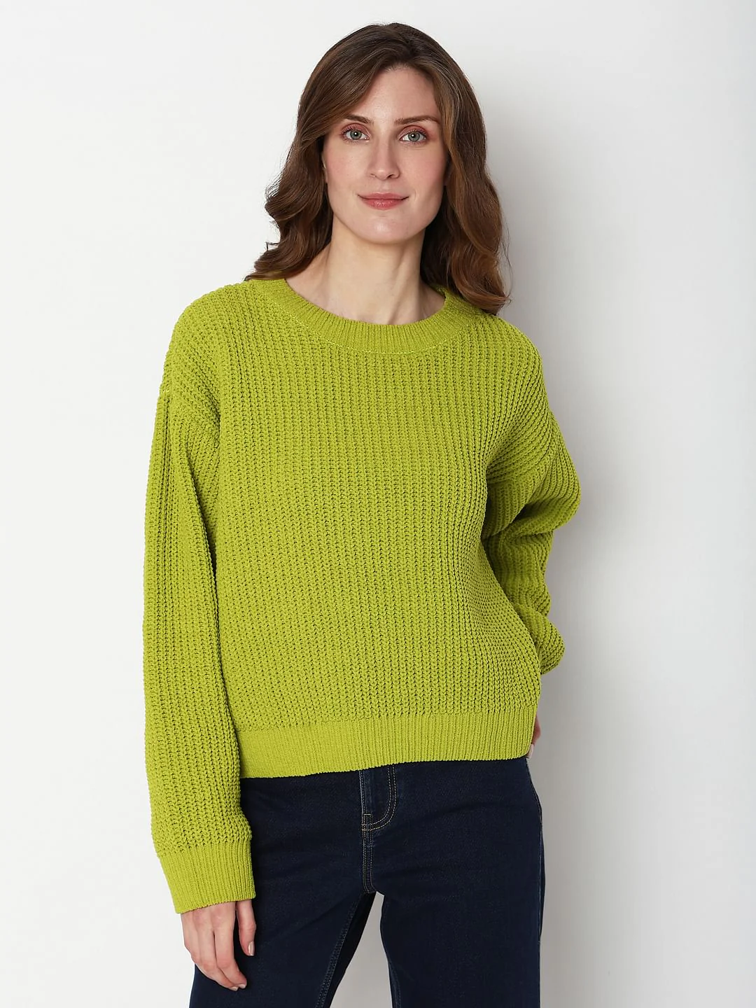 Green Round Neck Pullover - Image 2