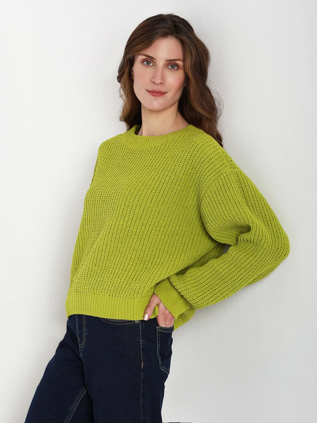 Green Round Neck Pullover - Image 3