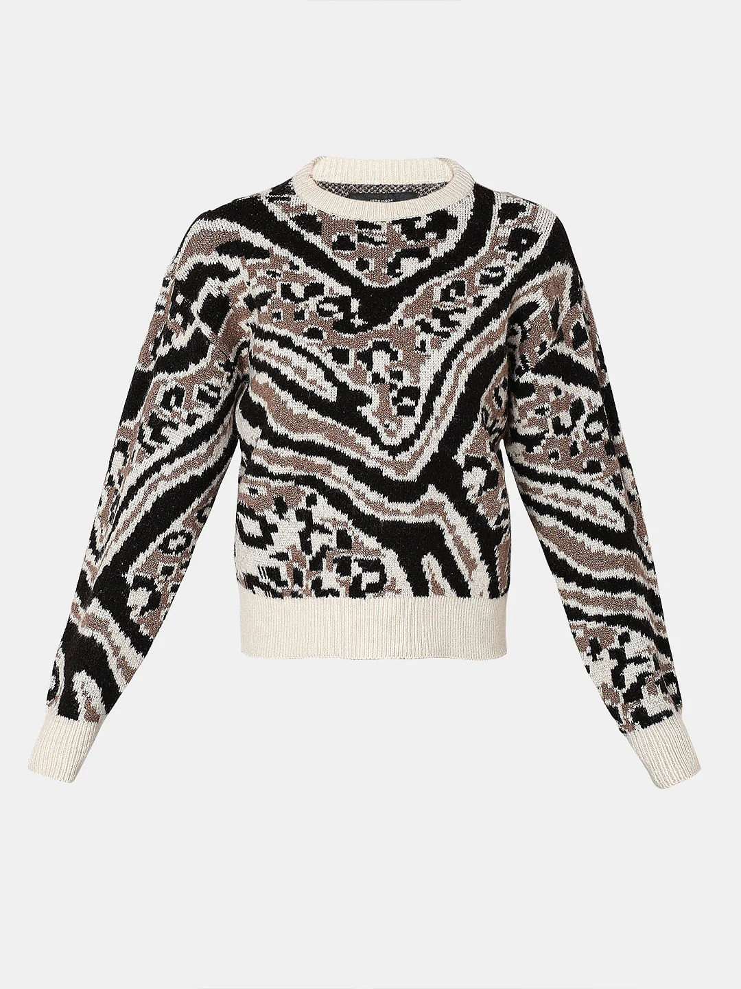 Black Animal Print Pullover - Image 7