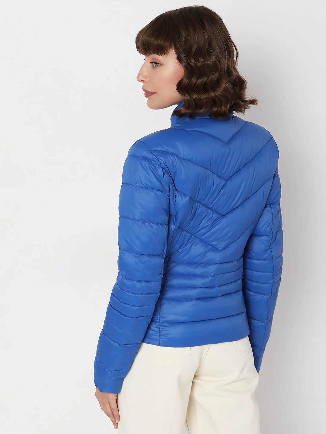 Blue Turtle Neck Puffer Jacket - Image 4
