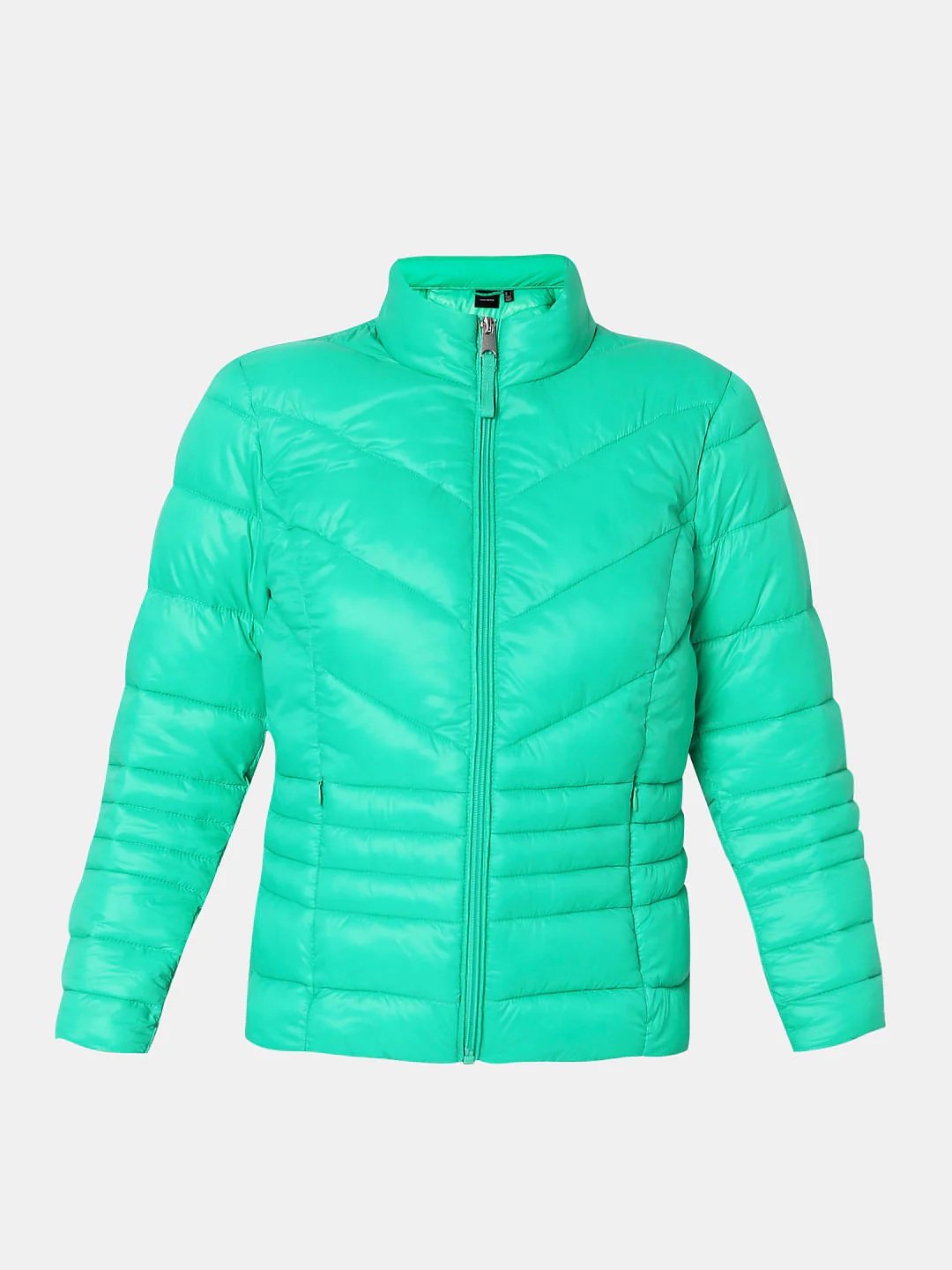 Green Turtle Neck Puffer Jacket - Image 7
