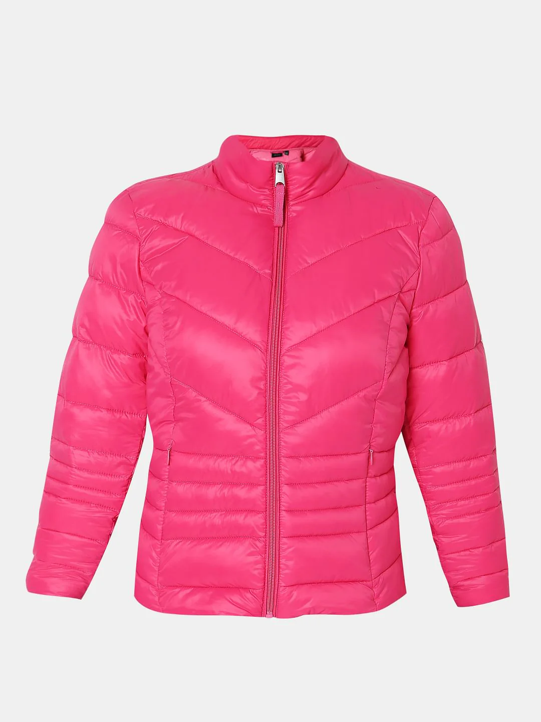 Pink Turtle Neck Puffer Jacket - Image 7