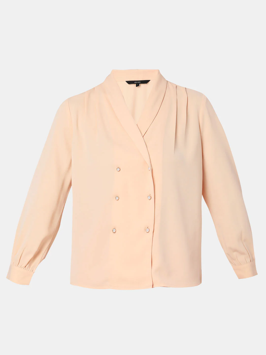 Peach Shawl Collar Shirt - Image 7