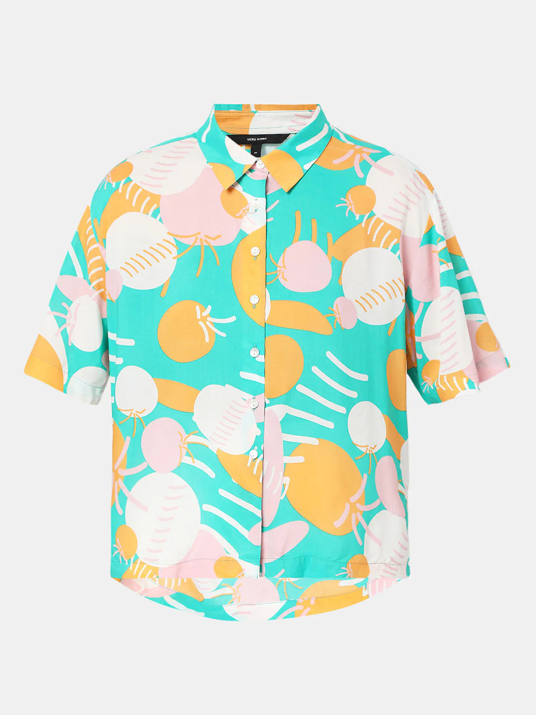 Green Abstract Print Shirt - Image 7