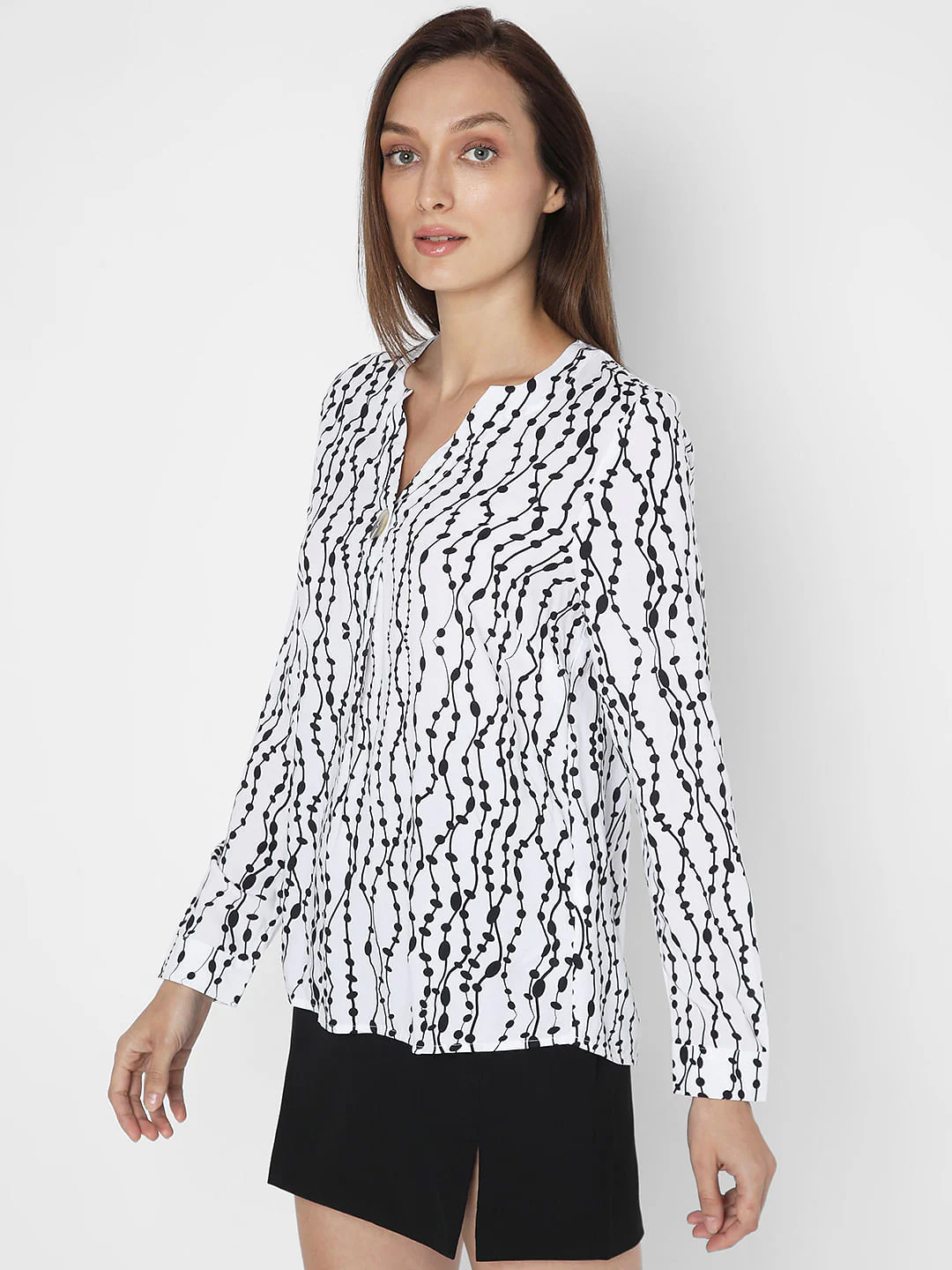 White Printed Top - Image 3