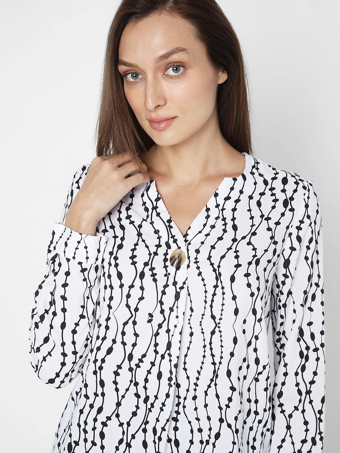 White Printed Top - Image 6