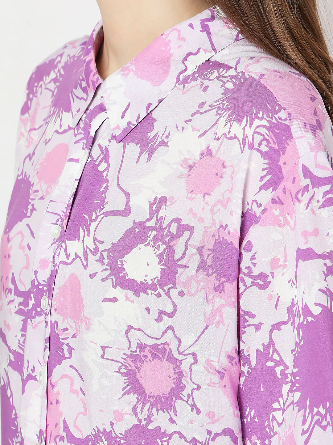 Purple Printed Shirt - Image 8