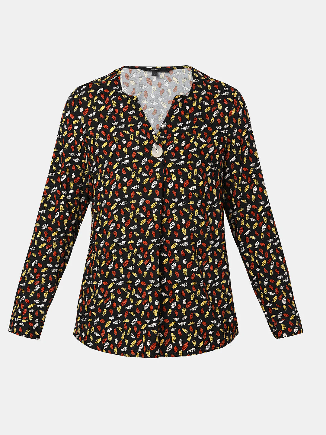 Black Abstract Printed Top - Image 7