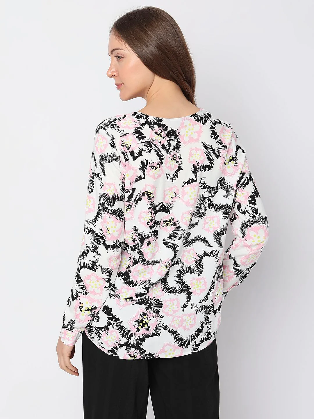 Pink Abstract Printed Top - Image 4