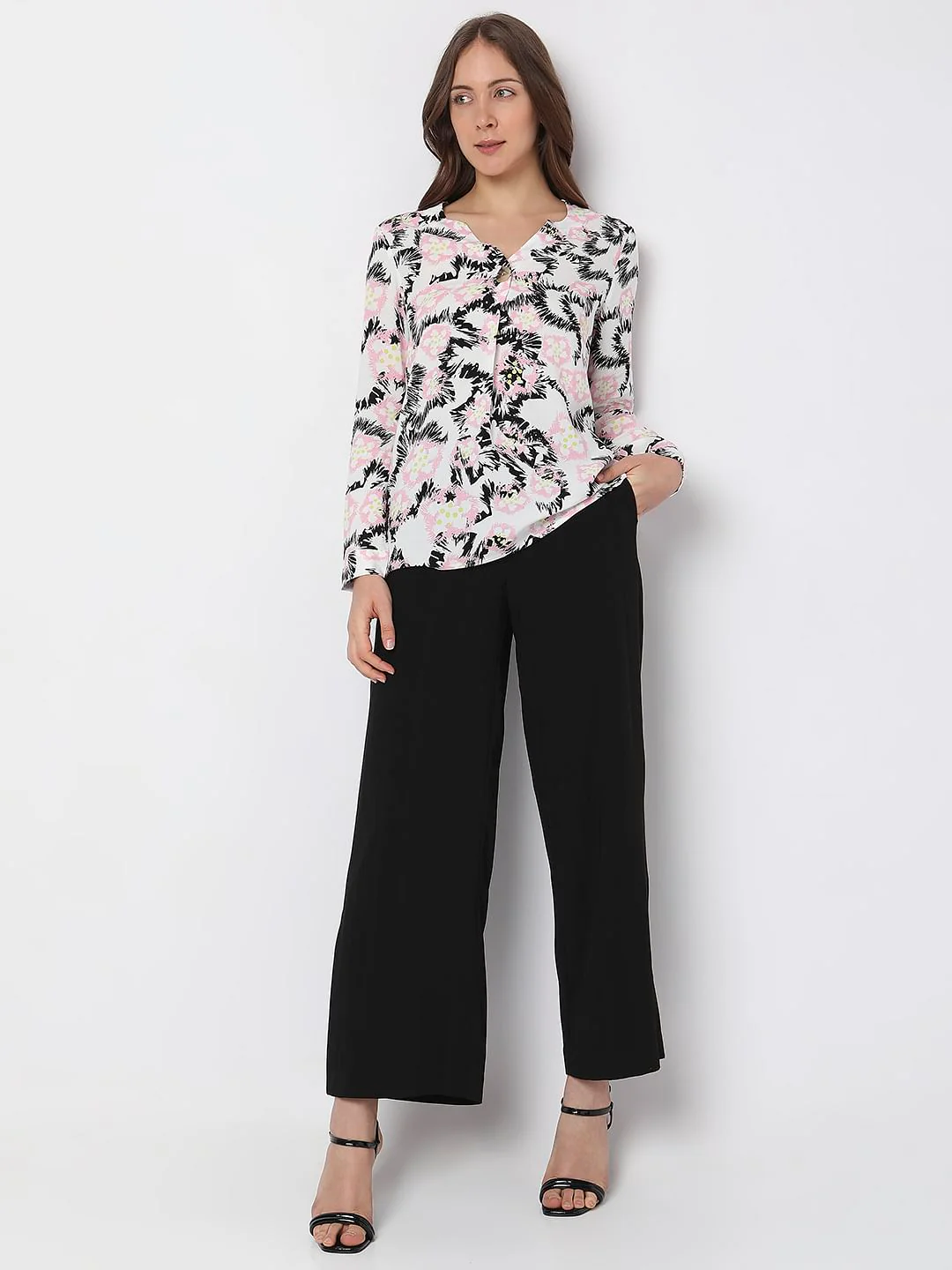 Pink Abstract Printed Top - Image 5