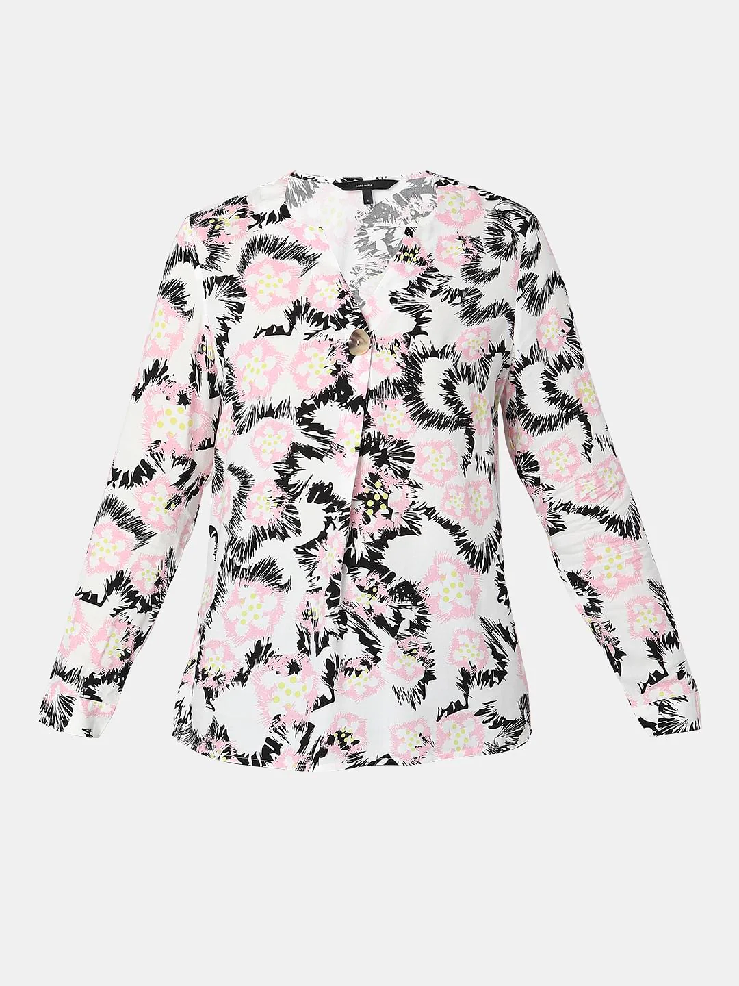 Pink Abstract Printed Top - Image 7