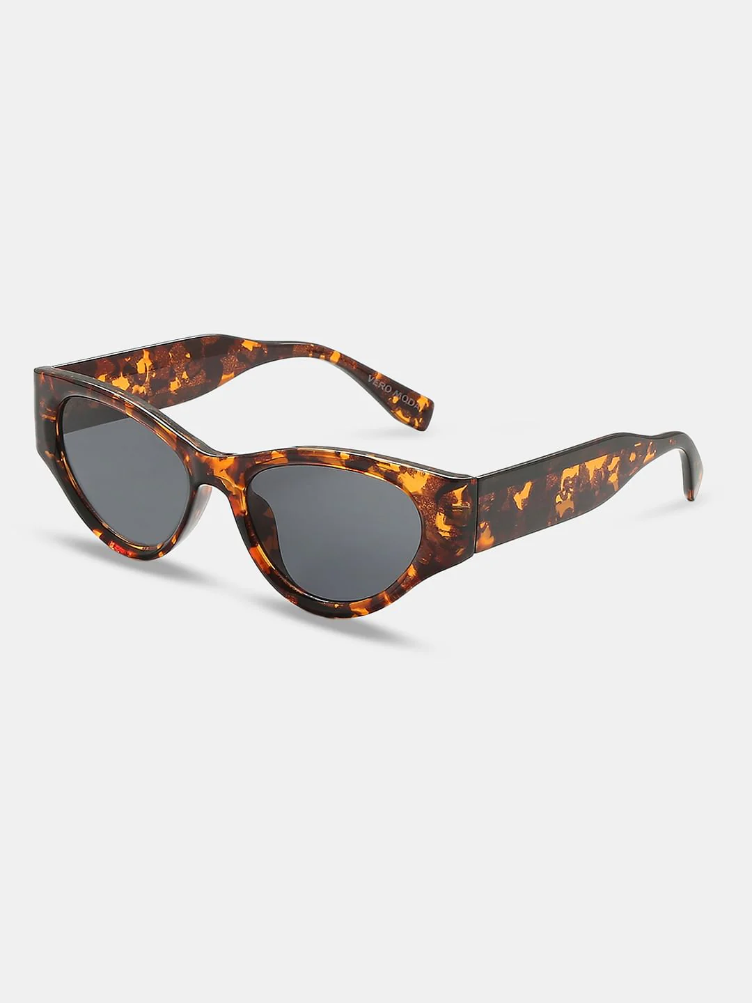Brown Retro Cat-Eye Sunglasses - Image 3