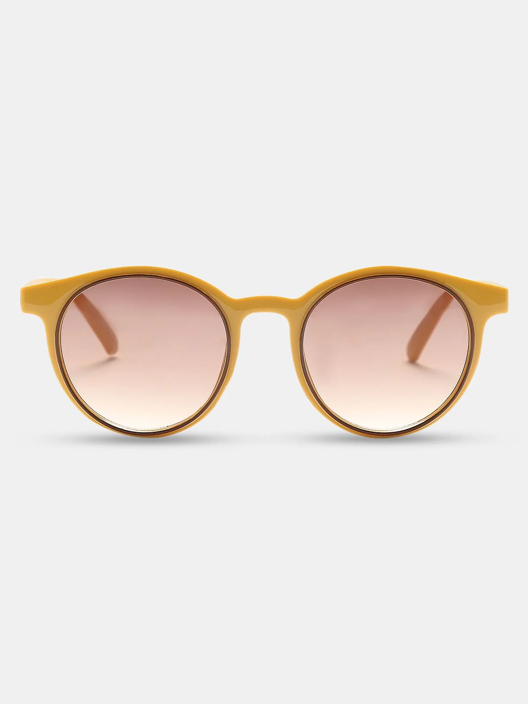 Mustard Round Sunglasses - Image 2