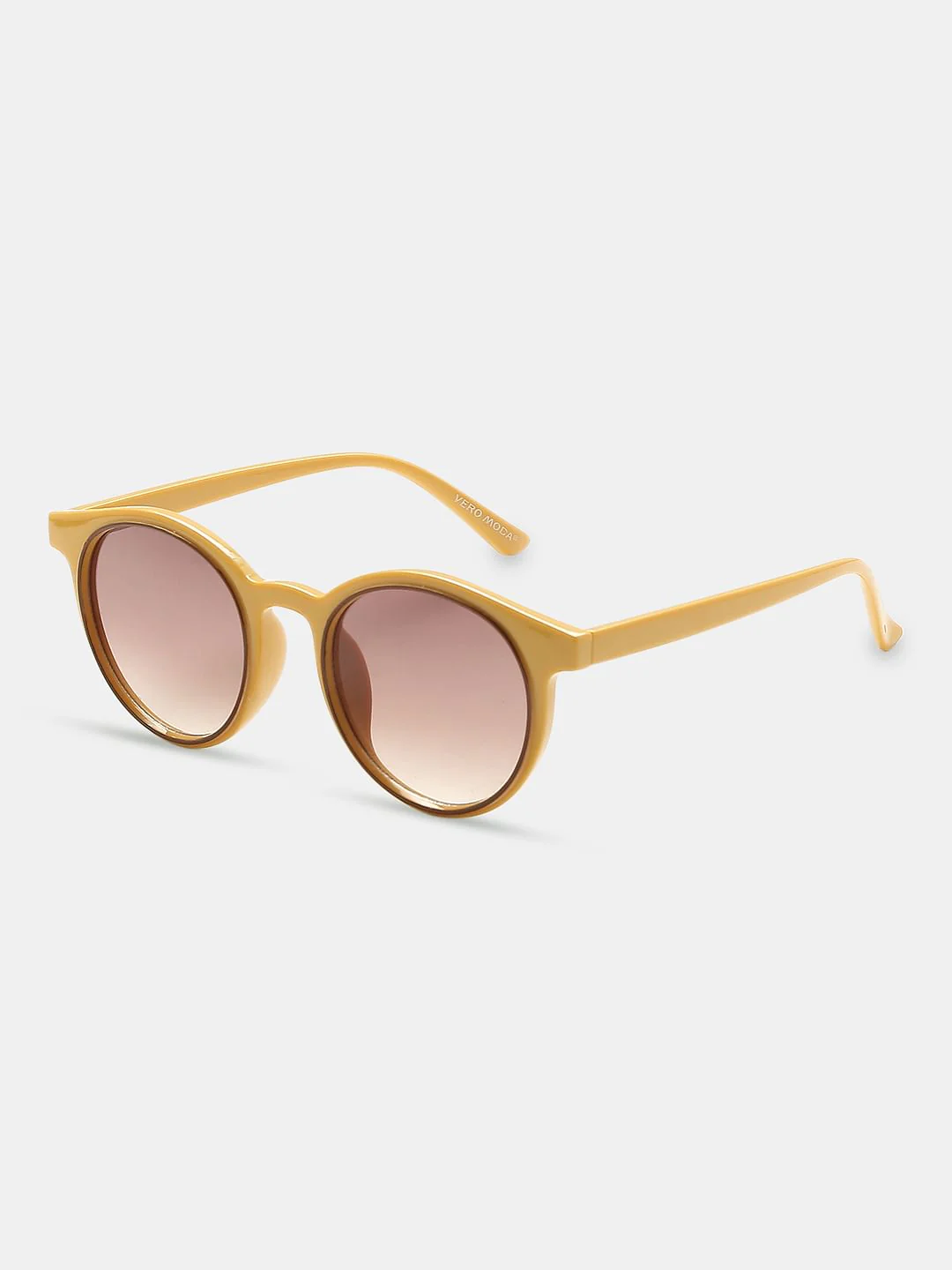 Mustard Round Sunglasses - Image 3