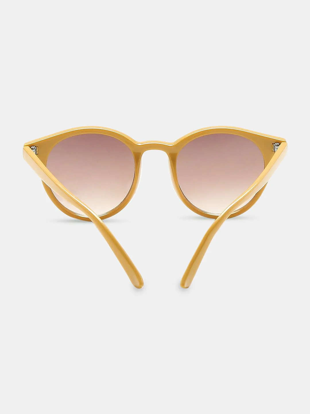 Mustard Round Sunglasses - Image 4