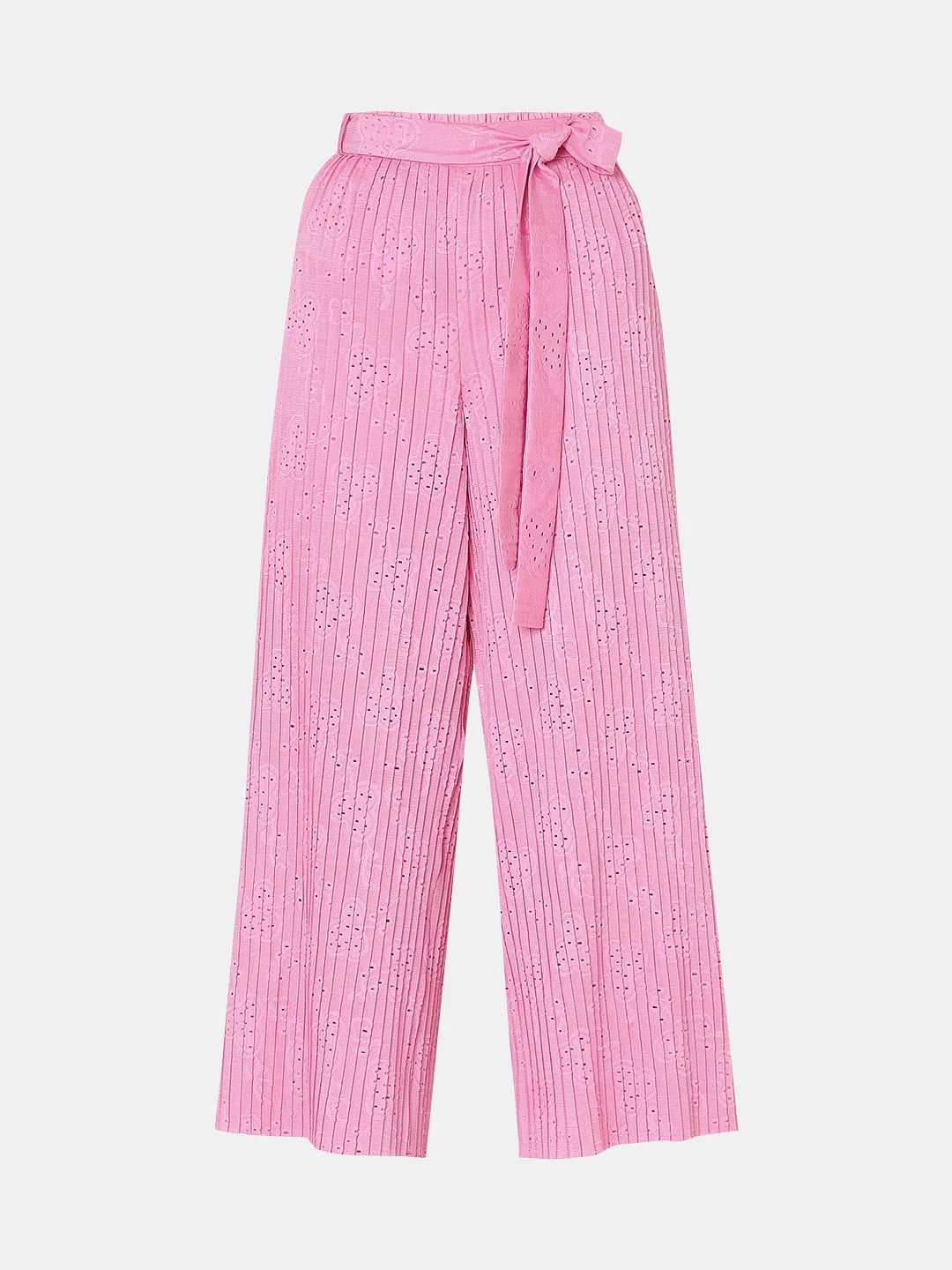 Pink Plisse Co-Ord Set Pants - Image 7